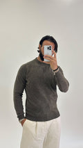 Maglione girocollo marrone