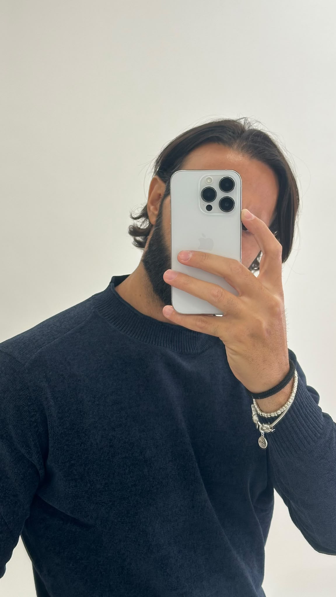 Maglione in maglia blu notte